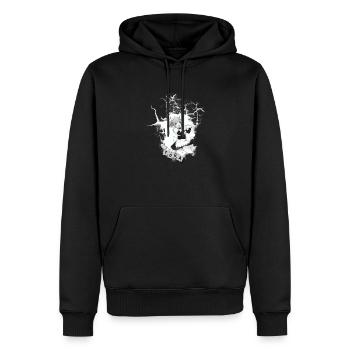 Aestetic Anime Girl - Männer Premium Bio Hoodie - Schwarz - Vorne - Nico (187cm)