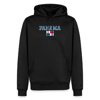 Panama - Sweat à capuche Premium bio Homme - noir - Devant - Nico (187cm)