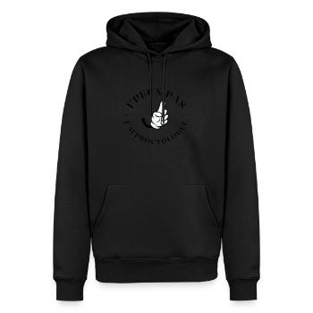 J'peux pas j'ai proctologue - Sweat à capuche Premium bio Homme - noir - Devant - Nico (187cm)