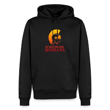 My Ancestors were Romans Italienische Wurzeln - Männer Premium Bio Hoodie - Schwarz - Vorne - Nico (187cm)