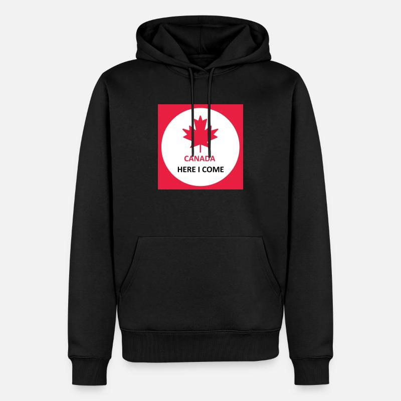 Le Canada me voici - Sweat à capuche Premium bio Homme - noir