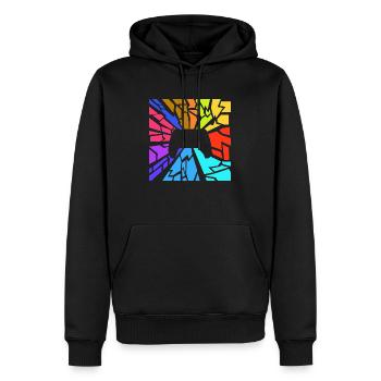 Controller - Men’s Premium Organic Hoodie - black - Front - Nico (187cm)