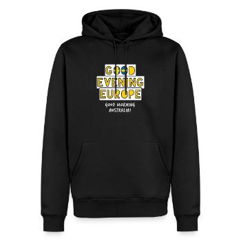 Eurovision Song Contest SCHWEDEN Melodifestavalen - Männer Premium Bio Hoodie - Schwarz - Vorne - Nico (187cm)