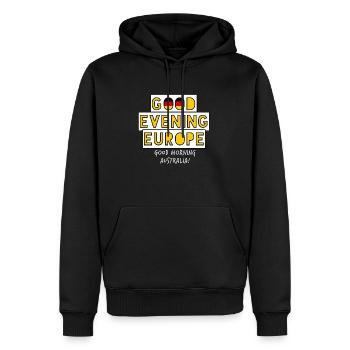 Eurovision Song Contest Deutschland - Männer Premium Bio Hoodie - Schwarz - Vorne - Nico (187cm)