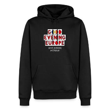 Eurovision Song Contest Rumänien - Männer Premium Bio Hoodie - Schwarz - Vorne - Nico (187cm)