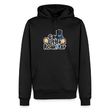GO LITTLE STAR fnaf faille de sécurité - Sweat à capuche Premium bio Homme - noir - Devant - Nico (187cm)