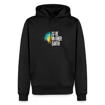Save Mother Earth Naturschutz Umweltschutz - Männer Premium Bio Hoodie - Schwarz - Vorne - Nico (187cm)