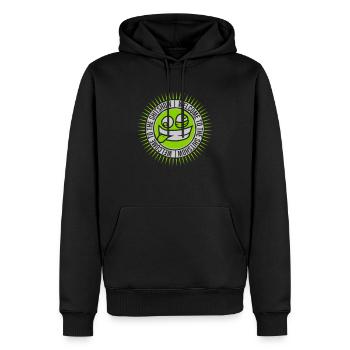 Face Crazy Shitshow - Sweat à capuche Premium bio Homme - noir - Devant - Nico (187cm)