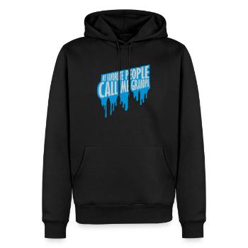 People Call Me Grandpa - Männer Premium Bio Hoodie - Schwarz - Vorne - Nico (187cm)