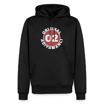 Adıyaman - Männer Premium Bio Hoodie - Schwarz - Vorne - Nico (187cm)