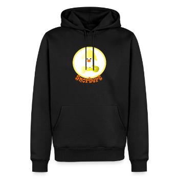 Snorbert der Schneemann - Männer Premium Bio Hoodie - Schwarz - Vorne - Nico (187cm)