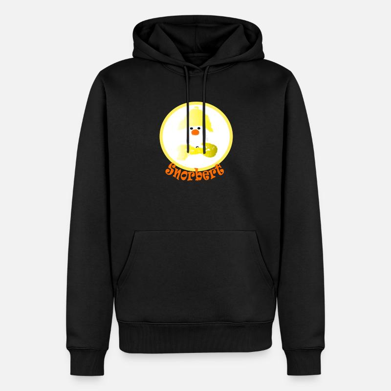 Snorbert der Schneemann - Männer Premium Bio Hoodie - Schwarz