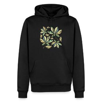 Liste - Männer Premium Bio Hoodie - Schwarz - Vorne - Nico (187cm)