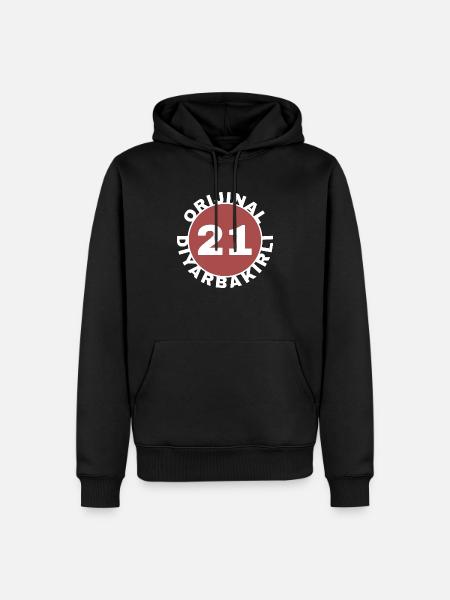 Diyarbakır - Sweat à capuche Premium bio Homme - noir