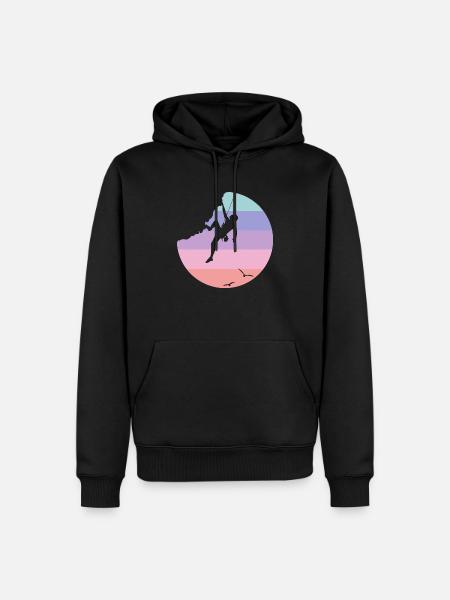 Climbing - Men’s Premium Organic Hoodie - black
