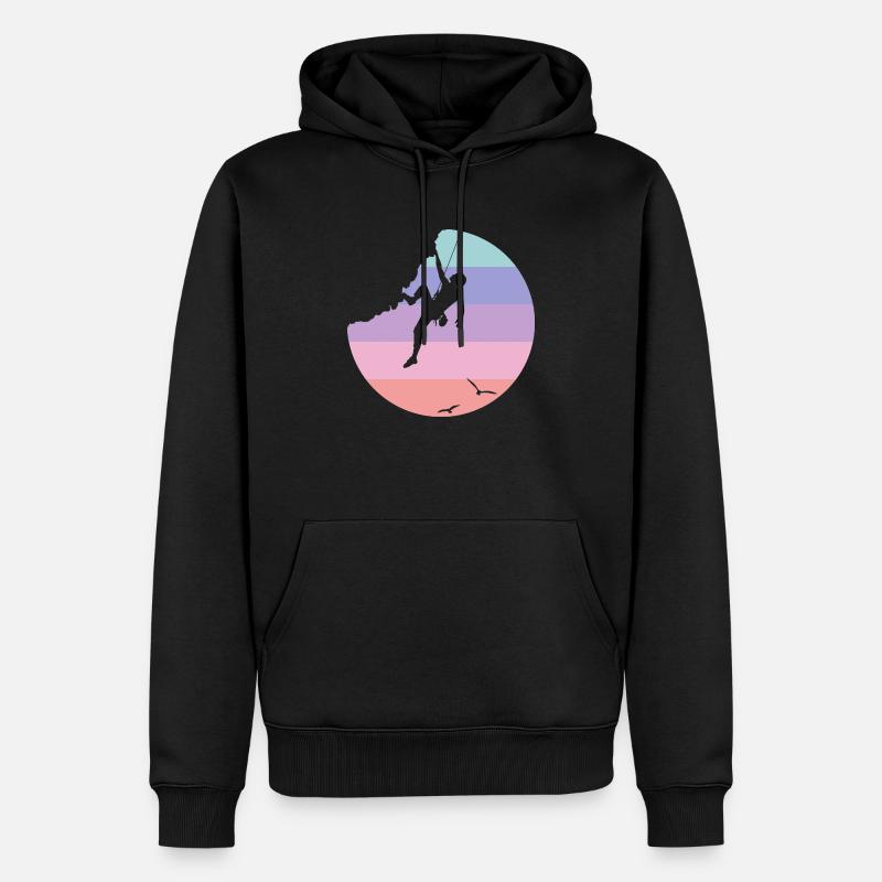 Escalade - Sweat à capuche Premium bio Homme - noir
