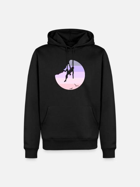 Climbing - Men’s Premium Organic Hoodie - black