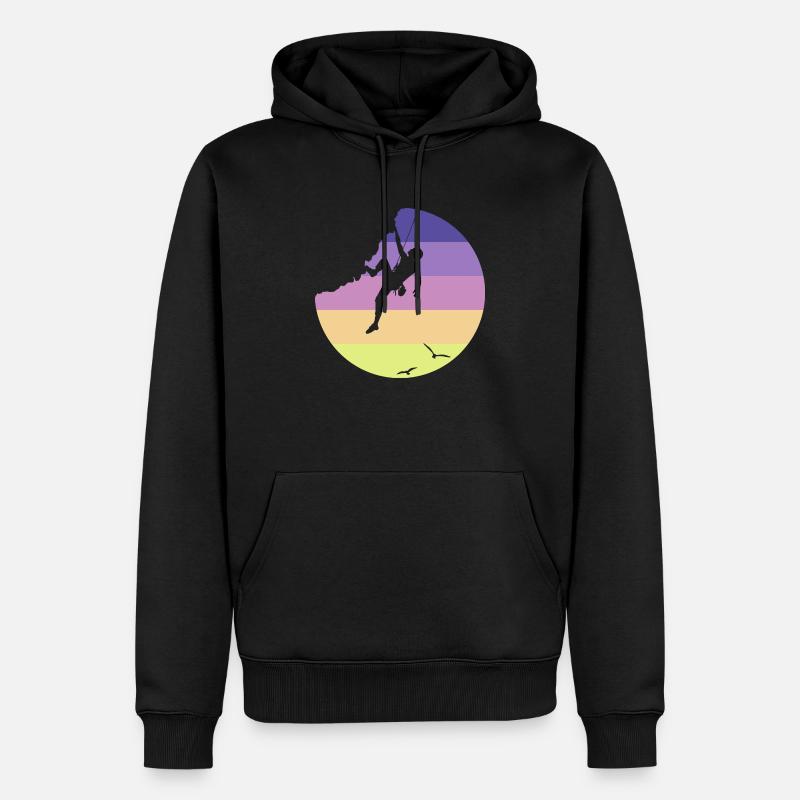 Escalade - Sweat à capuche Premium bio Homme - noir