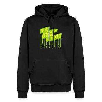 I m not arguing - Men’s Premium Organic Hoodie - black - Front - Nico (187cm)