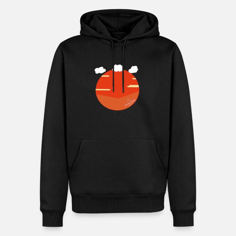 Couché de soleil ☀️ 974 - Sweat à capuche Premium bio Homme - noir