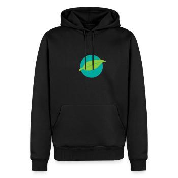 UniversalPlant - Männer Premium Bio Hoodie - Schwarz - Vorne - Nico (187cm)