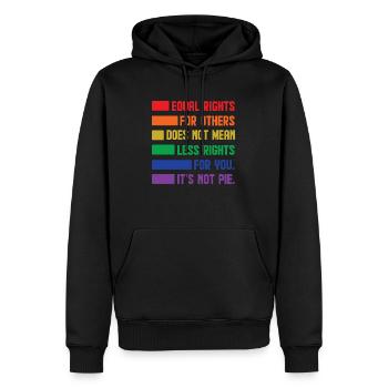 Equal Rights For Others Does Not Mean Less Rights - Männer Premium Bio Hoodie - Schwarz - Vorne - Nico (187cm)