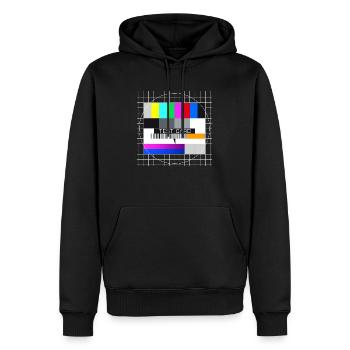 Tester l’image Écran de télévision Affichage nostalgique - Sweat à capuche Premium bio Homme - noir - Devant - Nico (187cm)