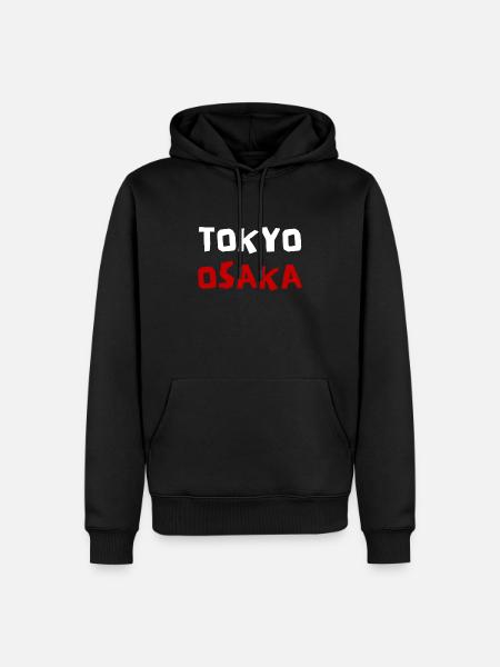 Tokyo Osaka Design Japon - Sweat à capuche Premium bio Homme - noir