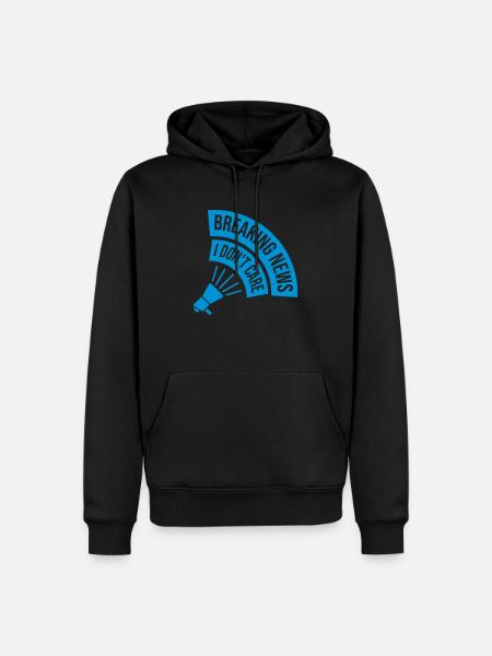 Breaking news don't care - Men’s Premium Organic Hoodie - black