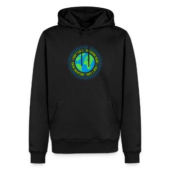 Les dernières nouvelles ne le font pas - Sweat à capuche Premium bio Homme - noir - Devant - Nico (187cm)