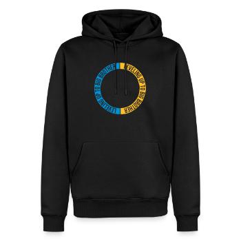 Leveling up big brother - Männer Premium Bio Hoodie - Schwarz - Vorne - Nico (187cm)