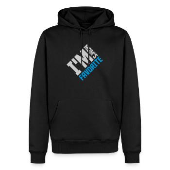 I m mom s - Männer Premium Bio Hoodie - Schwarz - Vorne - Nico (187cm)