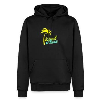 Beach Please - Männer Premium Bio Hoodie - Schwarz - Vorne - Nico (187cm)