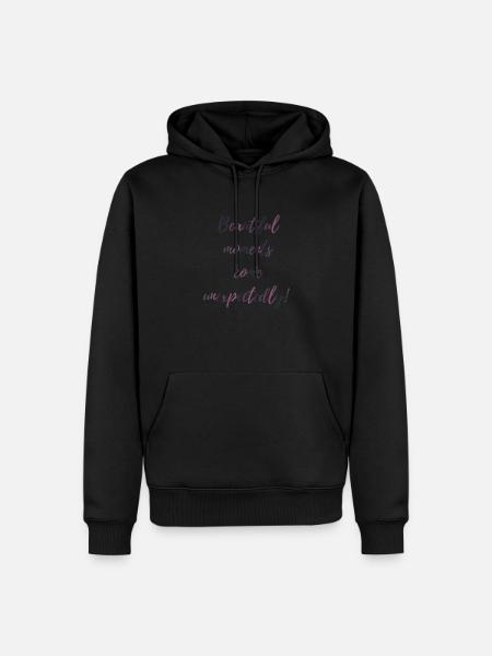 Schöne Momente - Männer Premium Bio Hoodie - Schwarz