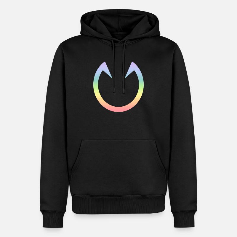 Pferd - Männer Premium Bio Hoodie - Schwarz