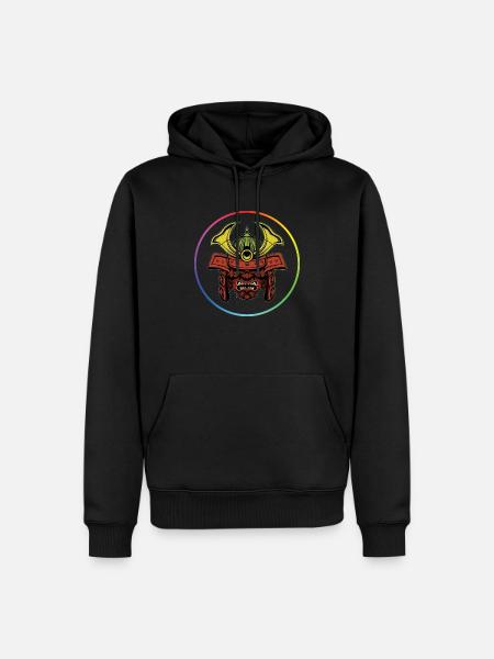 Samurai Mask - Sweat à capuche Premium bio Homme - noir