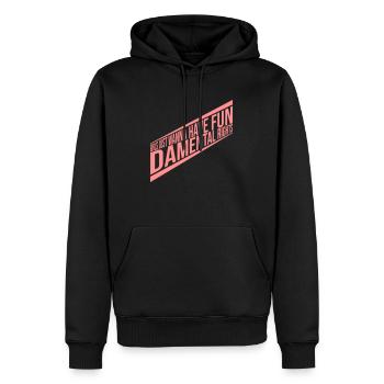 wanna have fundamental rights - Men’s Premium Organic Hoodie - black - Front - Nico (187cm)