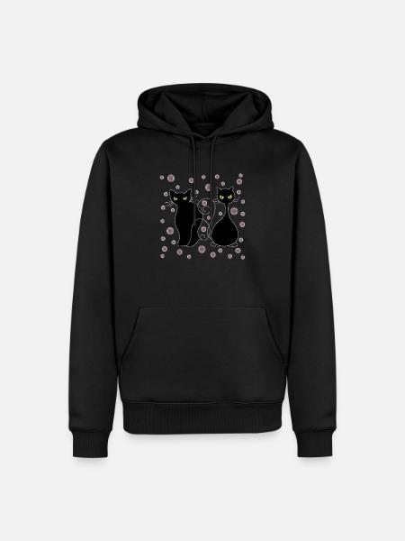 Cats - Men’s Premium Organic Hoodie - black