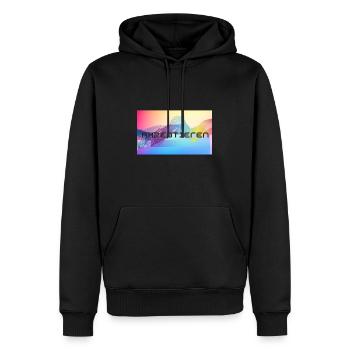 Akzeptieren - Männer Premium Bio Hoodie - Schwarz - Vorne - Nico (187cm)