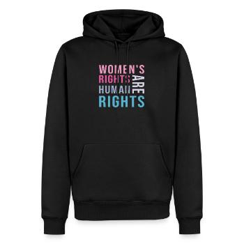 Women´s Rights are Human Rights - Männer Premium Bio Hoodie - Schwarz - Vorne - Nico (187cm)