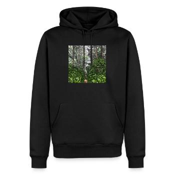 Spazieren Sie durch den Wald - Männer Premium Bio Hoodie - Schwarz - Vorne - Nico (187cm)