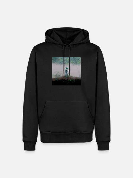 Lonely Voyager 051 - Männer Premium Bio Hoodie - Schwarz