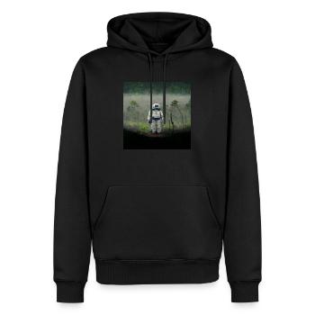 Lonely Voyager 066 - Männer Premium Bio Hoodie - Schwarz - Vorne - Nico (187cm)