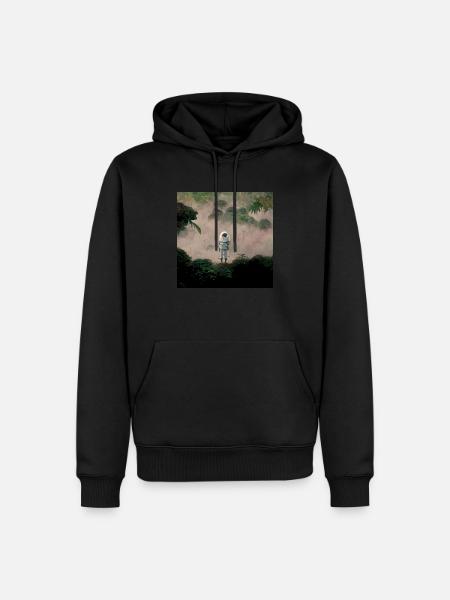 Lonely Voyager 080 - Männer Premium Bio Hoodie - Schwarz