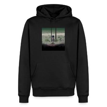 Lonely Voyager 060 - Männer Premium Bio Hoodie - Schwarz - Vorne - Nico (187cm)