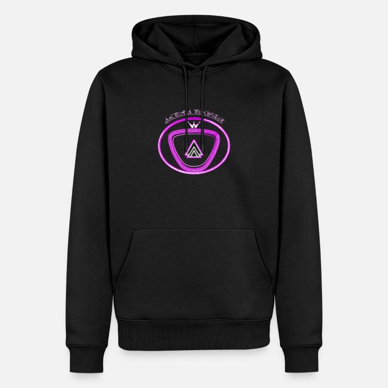 Alpha Power - Männer Premium Bio Hoodie - Schwarz