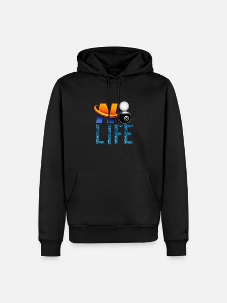 NO BILLARD, NO LIFE - Sweat à capuche Premium bio Homme - noir