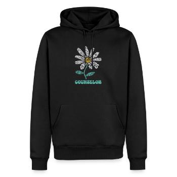 Life Is Good The Art Of Optimism Counselor - Männer Premium Bio Hoodie - Schwarz - Vorne - Nico (187cm)