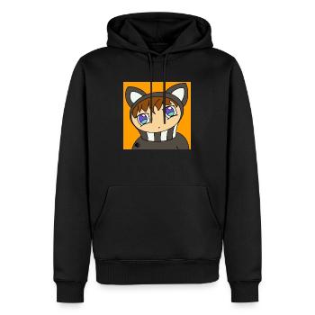 Me1500x1500 - Männer Premium Bio Hoodie - Schwarz - Vorne - Nico (187cm)