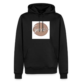 Christian Sticker - Männer Premium Bio Hoodie - Schwarz - Vorne - Nico (187cm)